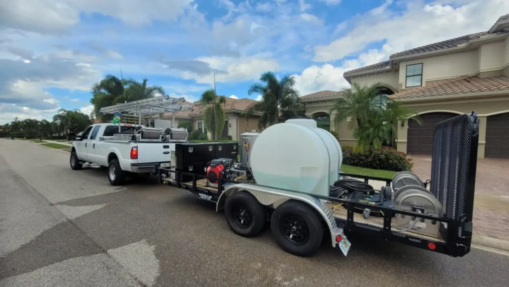 Naples Roof Cleaning Truck