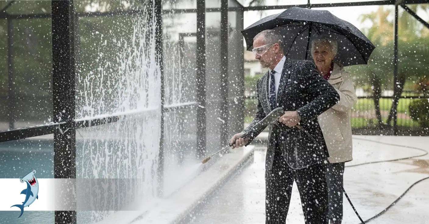 Pressure Wash Lanai Naples FL