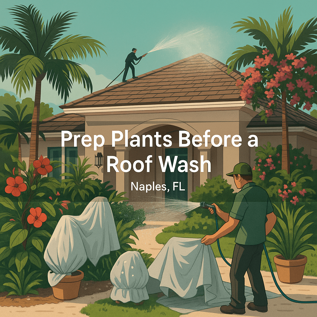 How to Prep Plants Before a Roof Wash (Naples)
