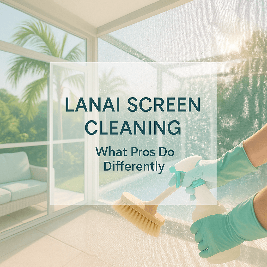 Lanai Screen Cleaning: What Pros Do Differently