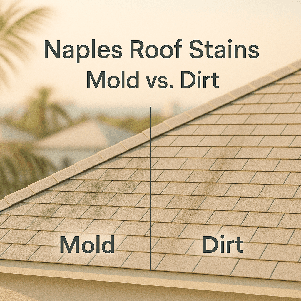 Naples Roof Stains: When It’s Mold vs. Dirt