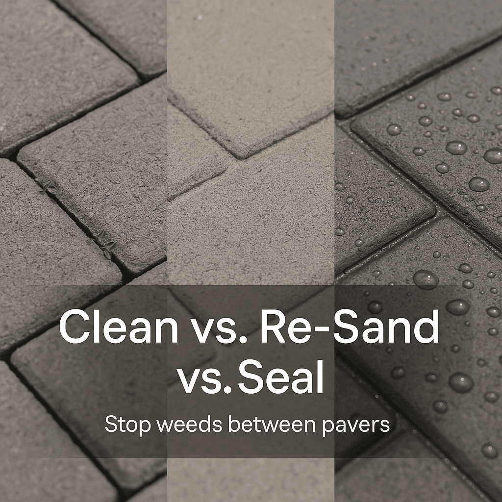 Paver Weed Growth: Clean vs. Re-Sand vs. Seal