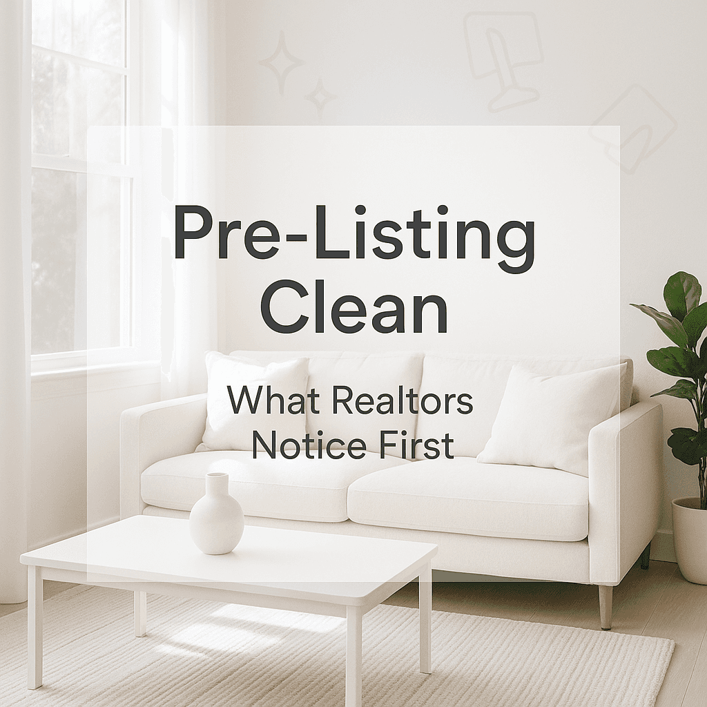 Pre-Listing Clean: What Realtors Notice First