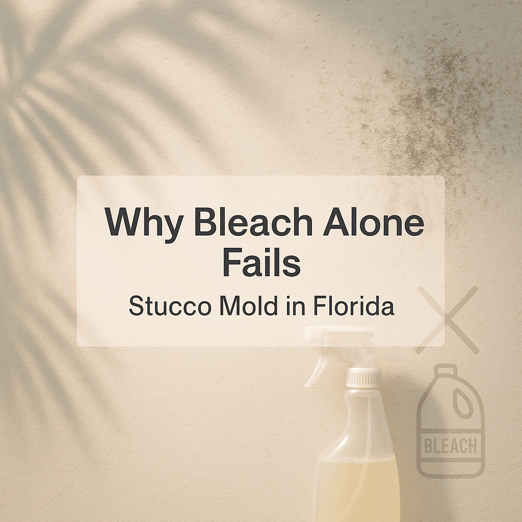 Stucco Mold: Why Bleach Alone Fails in Florida