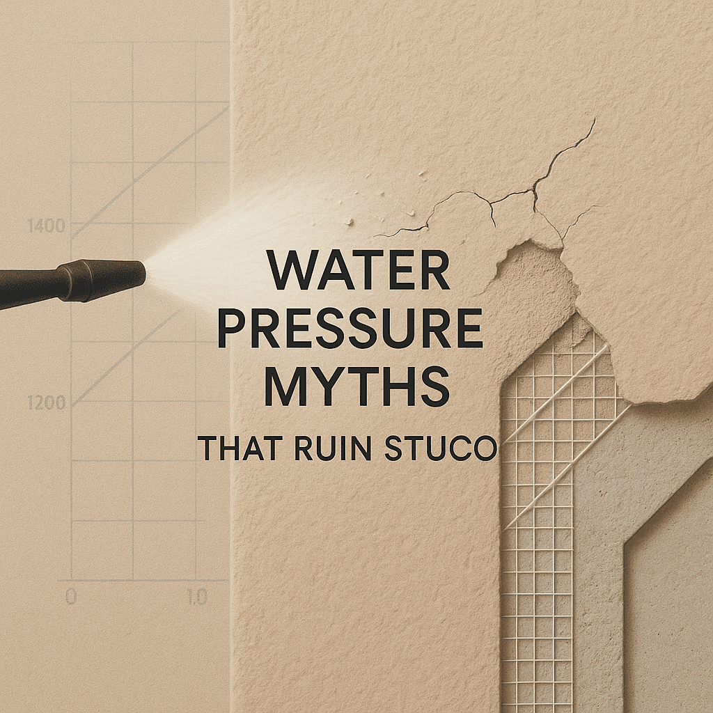 Water Pressure Myths That Ruin Stucco