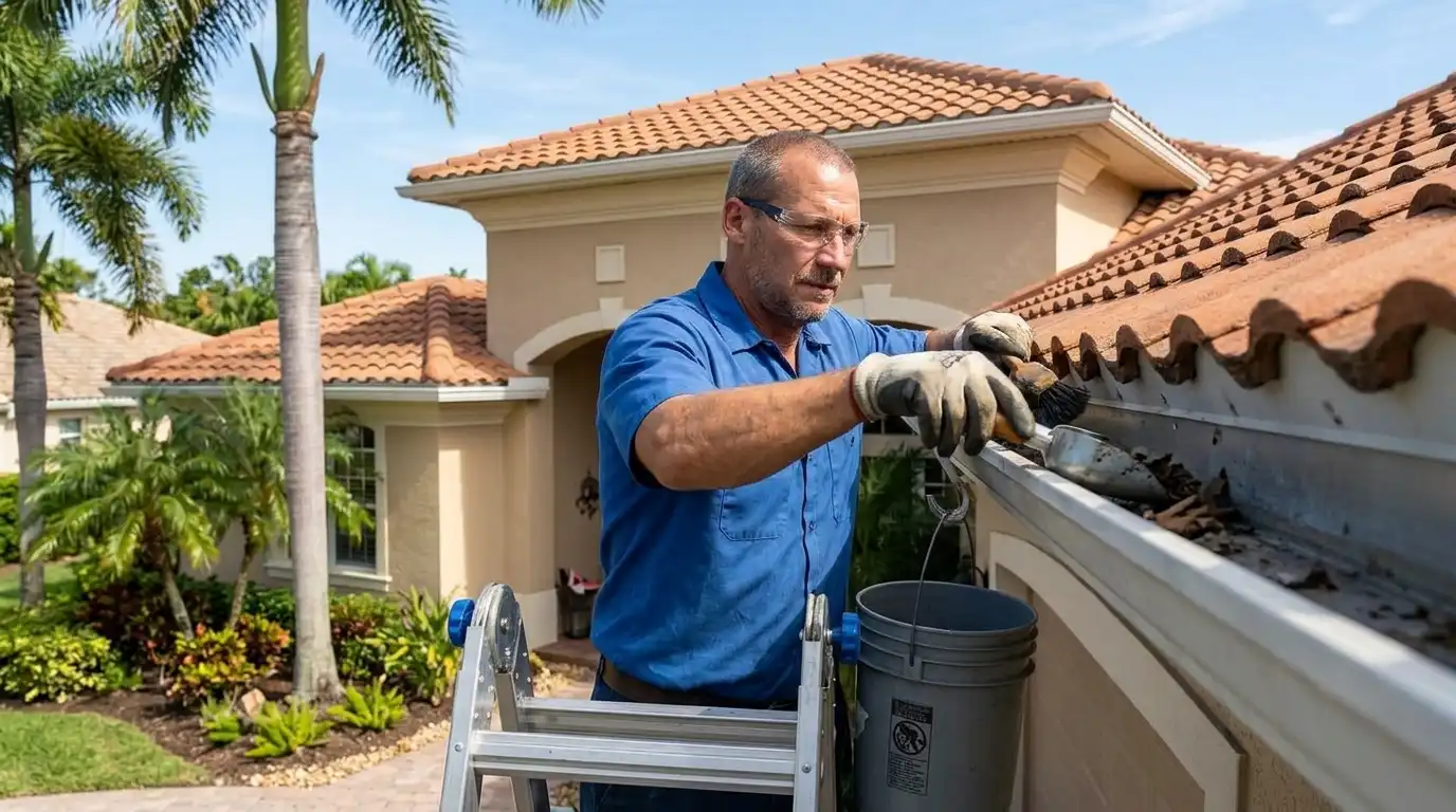 Gutter Cleaning — Pelican Bay Naples FL