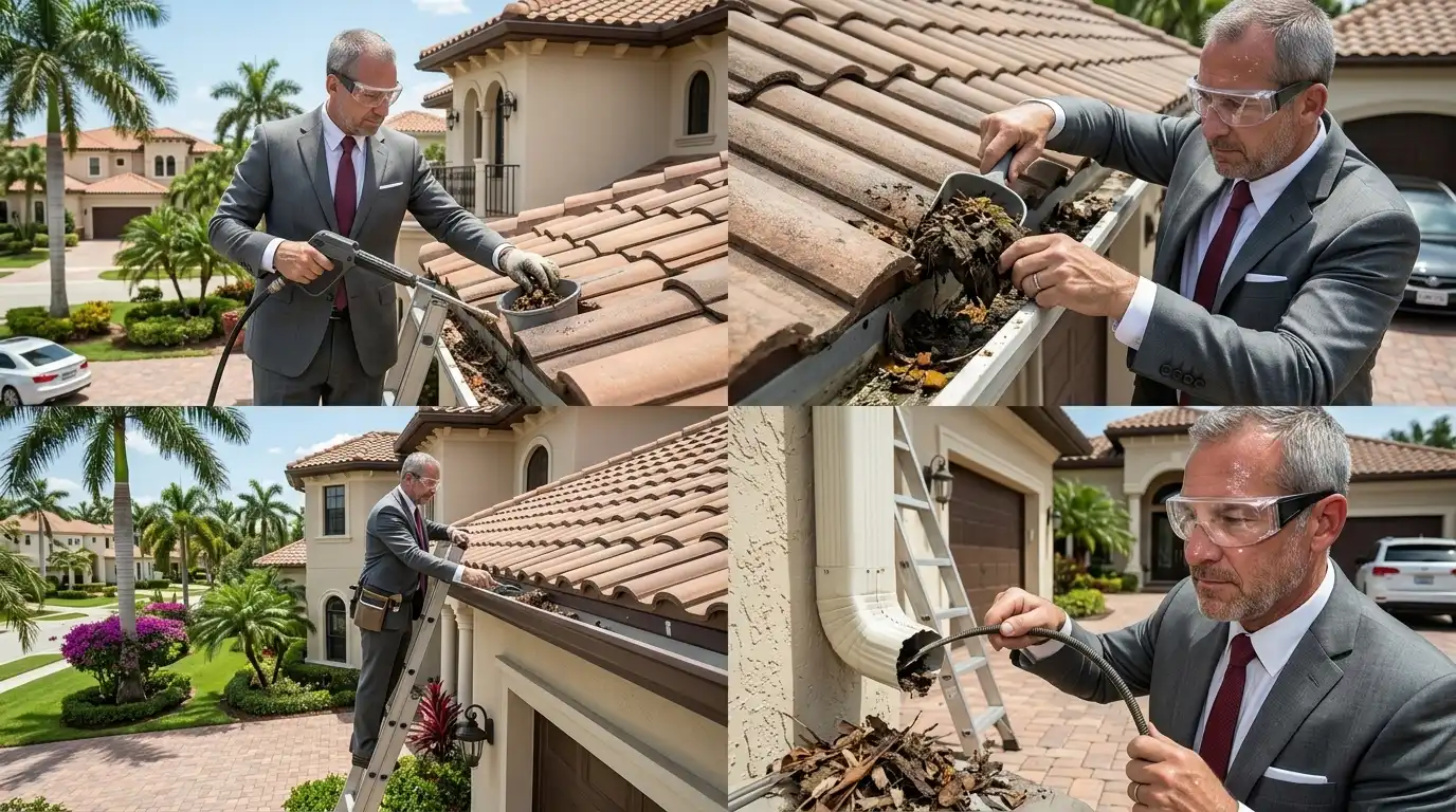Gutter Cleaning — Pelican Bay Naples FL