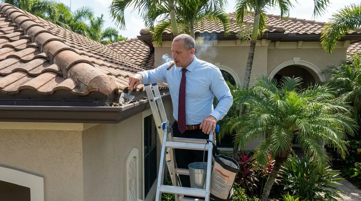 Gutters Overflowing The Hidden Roof Stain Cause