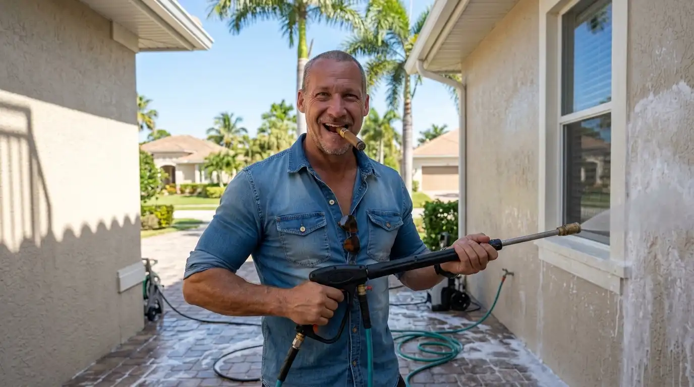 House Washing Naples FL — Soft Wash for Stucco & CBS Block Homes
