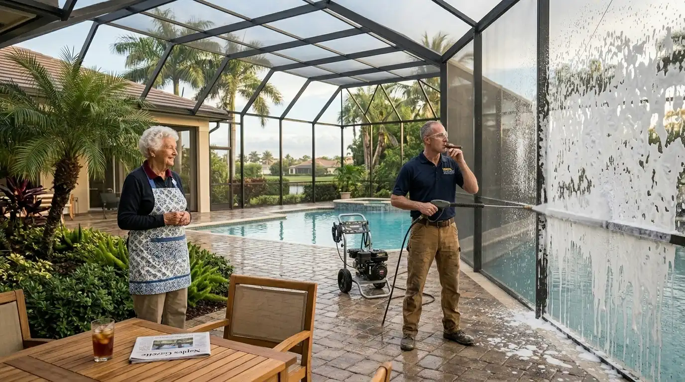 Lanai Screen Cleaning What Pros Do Differently