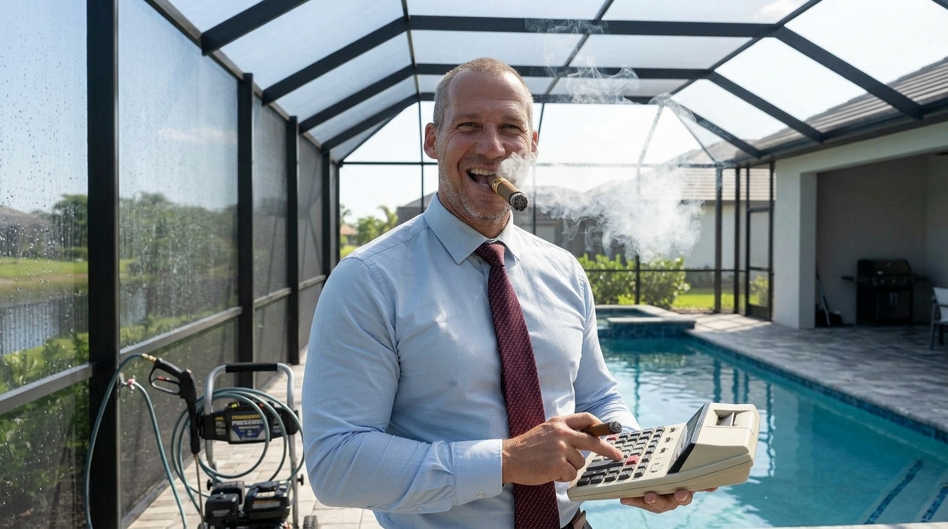 Pool Cage Cleaning Cost Calculator