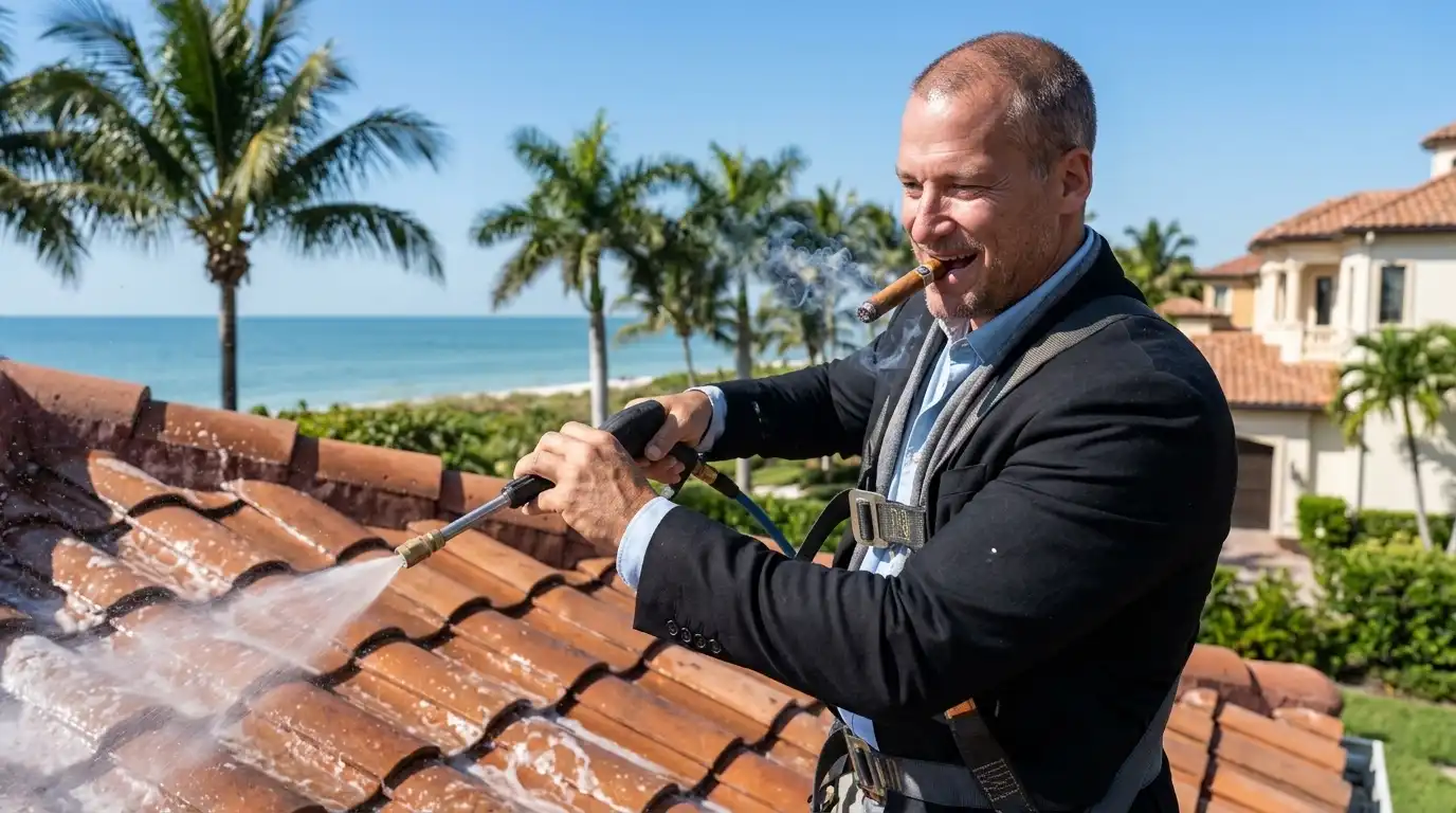 What chemicals are used in soft wash and are they safe for my landscaping, gutter and system