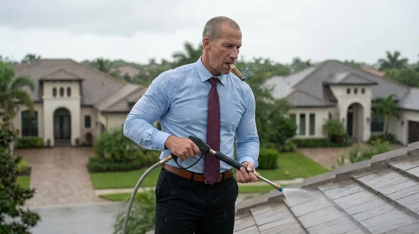 What exactly is soft-washing a roof